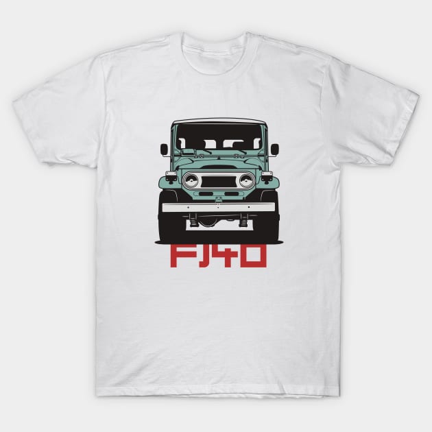 Landcruiser fj40 (green) T-Shirt by Markaryan